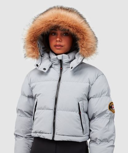 Kadın Bellucci 2.0 Crop Ceket Alessandro Zavetti Grey