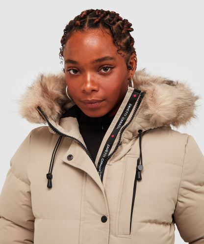 Alessandro Zavetti Stone Kadın Goshawa Kirpi Parka Ceket