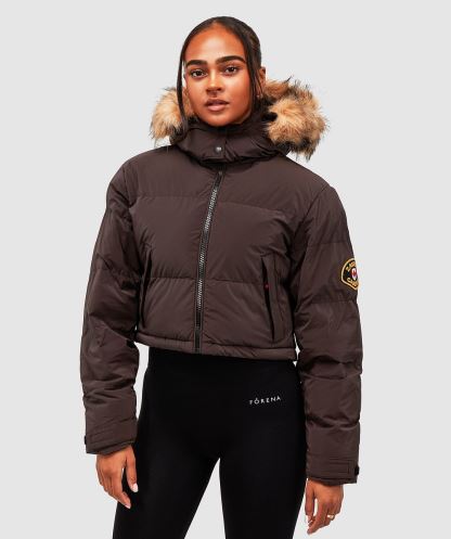 Kadın Bellucci 2.0 Crop Ceket Alessandro Zavetti Kahverengi