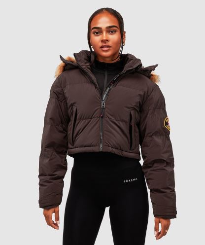 Kadın Bellucci 2.0 Crop Ceket Alessandro Zavetti Kahverengi