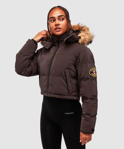 Kadın Bellucci 2.0 Crop Ceket Alessandro Zavetti Kahverengi