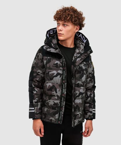 Siyah Alessandro Zavetti Junior Vurbo 2.0 Kirpi Parka Ceket