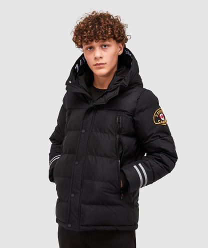 Siyah Alessandro Zavetti Junior Vurbo 2.0 Kirpi Parka Ceket