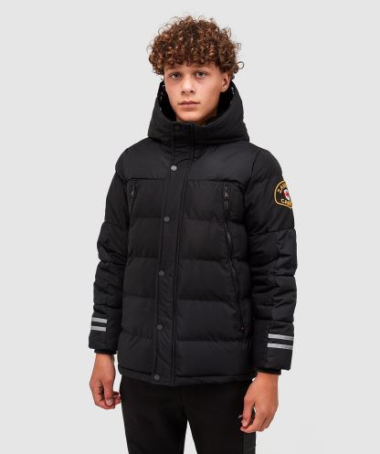 Siyah Alessandro Zavetti Junior Vurbo 2.0 Kirpi Parka Ceket