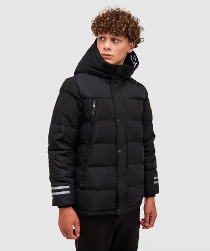 Siyah Alessandro Zavetti Junior Vurbo 2.0 Kirpi Parka Ceket