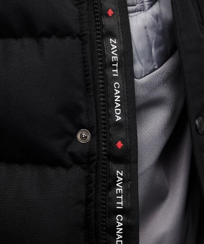 Junior Oshawa 3.0 Kirpi Parka Ceket Siyah Alessandro Zavetti