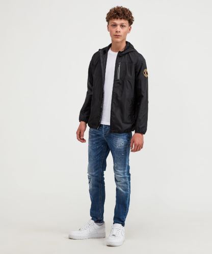 Alessandro Zavetti Junior Vistano Rüzgarlıklı Ceket Siyah